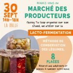 Atelier sur la lacto-fermentation (Marché des Producteurs de Choisy)