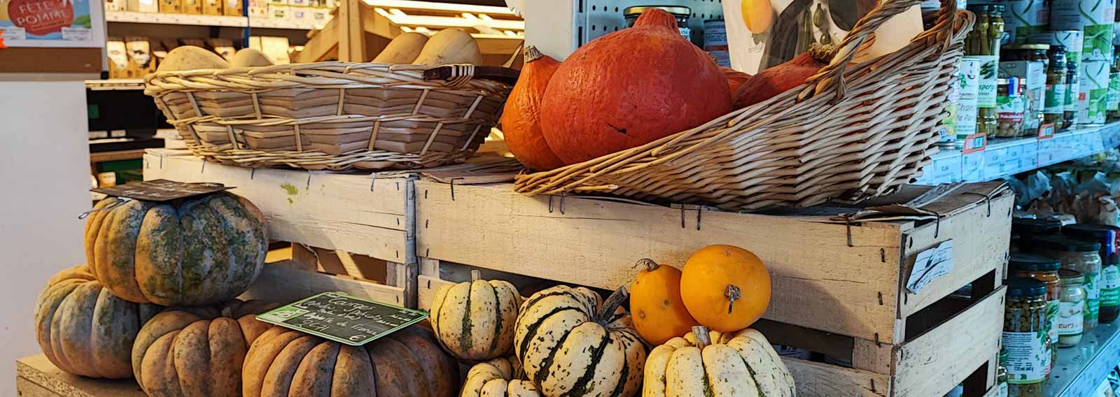 courges et légumes d'automne, épicerie Choisy ta Coop